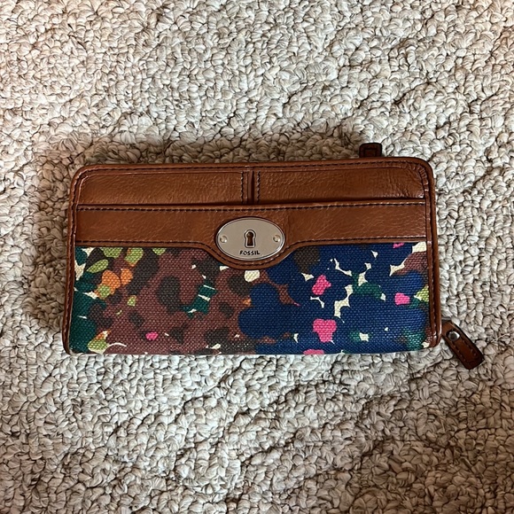 Fossil multicolor purse and matching wallet - Picture 5 of 8
